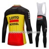 Set Langarmtrikot + Trägerhose Lange 2018 Lotto Soudal N002
